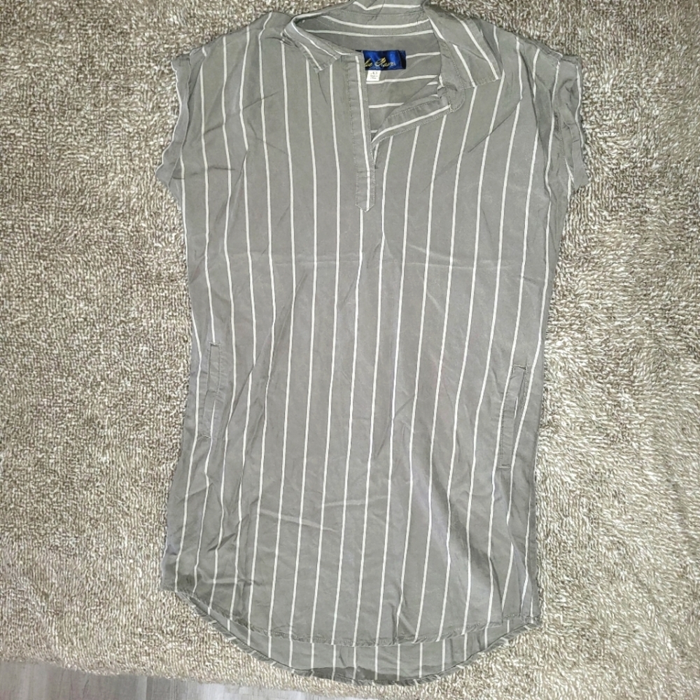 Green Collared Tshirt Dress